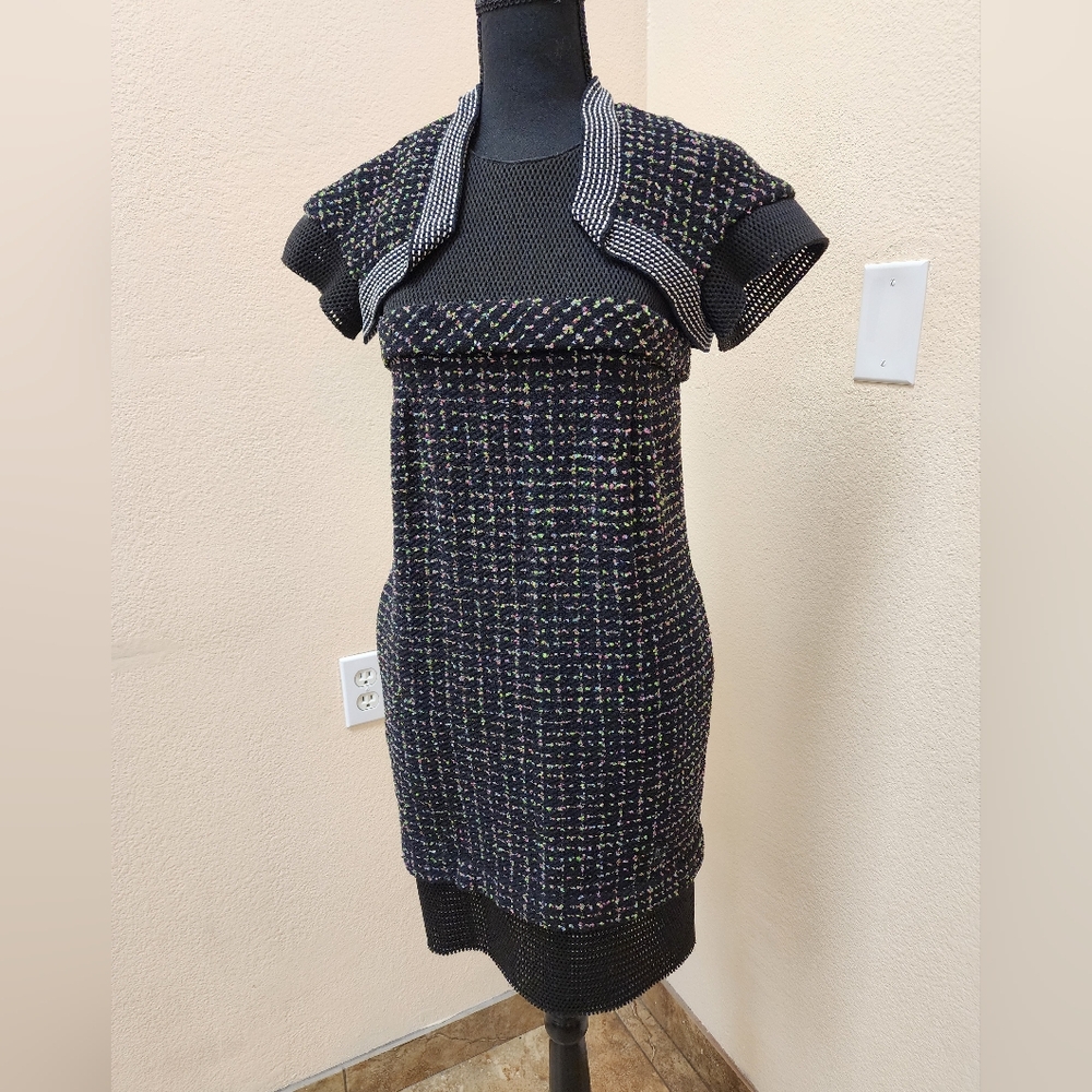 Chanel 2013 Spring Tweed Mesh Dress